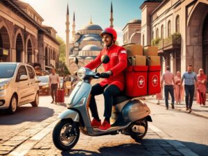 تطبيق توصيل طلبات في اسطنبول
