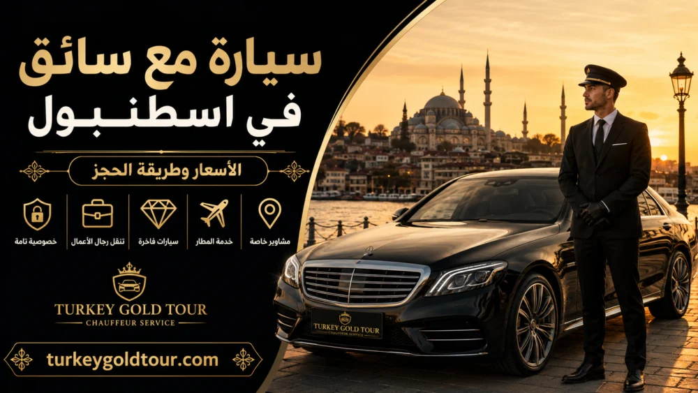 سيارة مع سائق في اسطنبول | الأسعار 2026 وطريقة الحجز